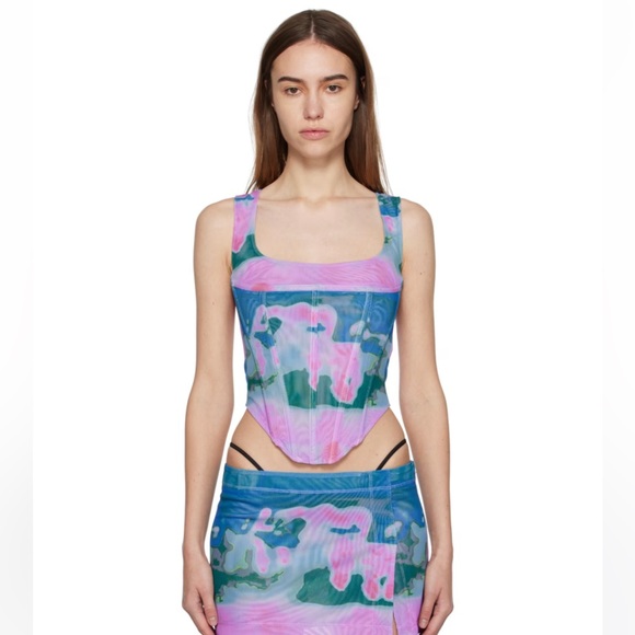 Miaou Corset Multicolored Corset Top - Picture 2 of 4